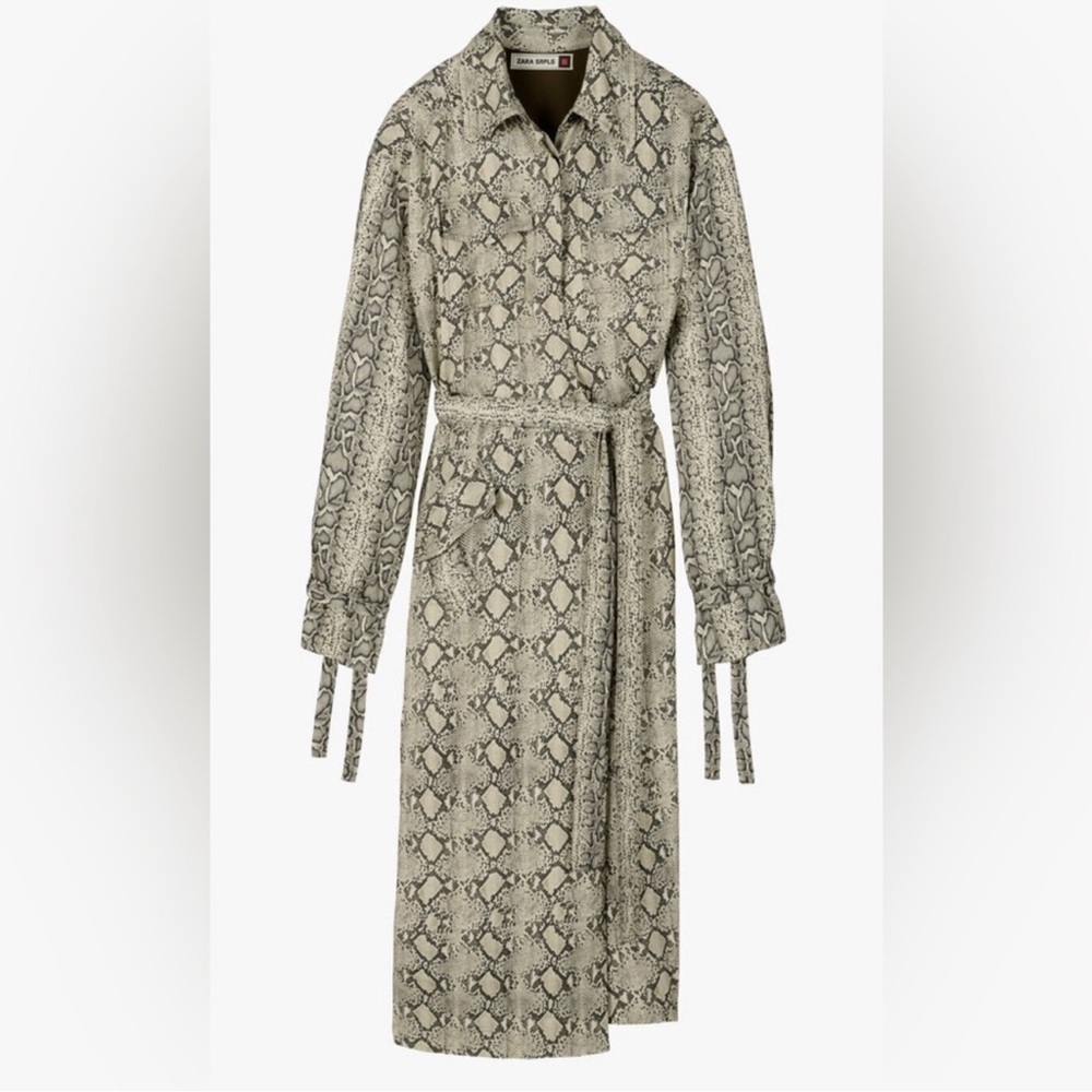 NWOT ZARA SRPLS RARE SNAKESKIN DRESS
